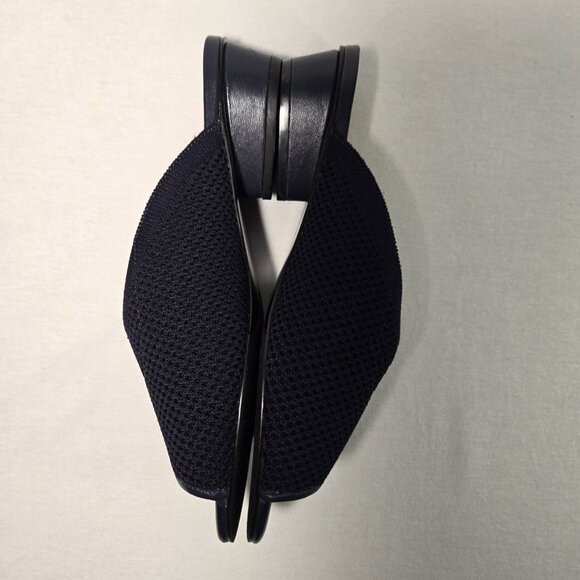 VANELi Finn Minimalist Comfort Blue Stretch Knit Open Toe Heels Size 9.5M New! - Picture 8 of 16